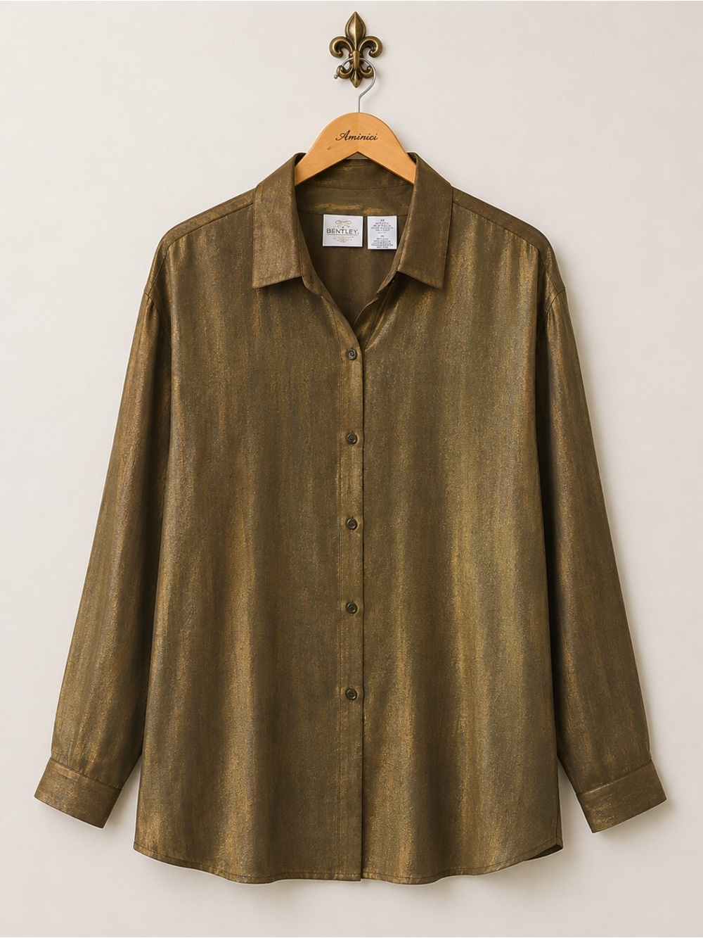Vintage Bentley blouse 26 gold
